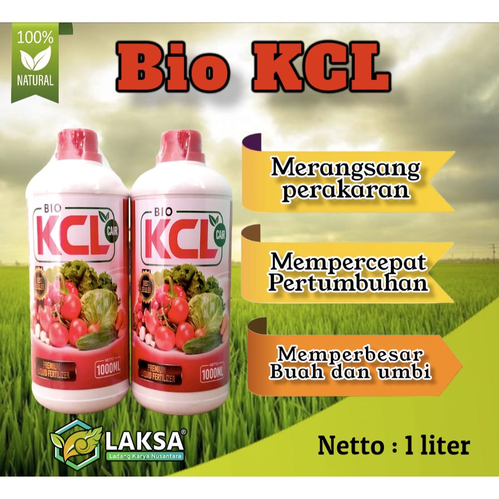 Pupuk cair BIO KCL MERAH 1 liter