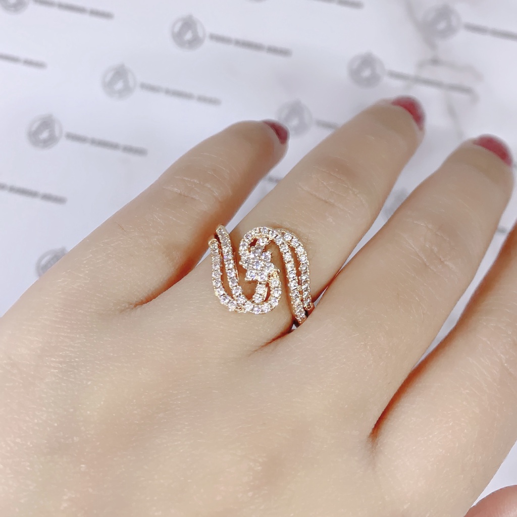 Cincin Xuping Gold Fashion Wanita Motif Permata Merah Kuwaci Perhiasan Wanita *52