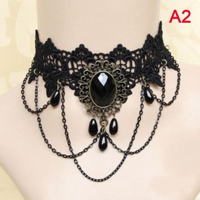 CSP132 – Kalung Vintage Renda Lace Gothic Lolita Cosplay Halloween