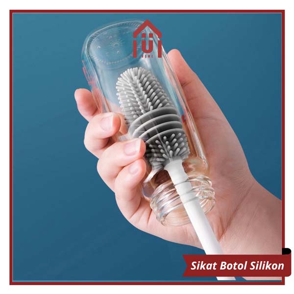 SIKAT PEMBERSIH BOTOL SILICON / SIKAT GAGANG PANJANG BAHAN SILIKON SERBAGUNA