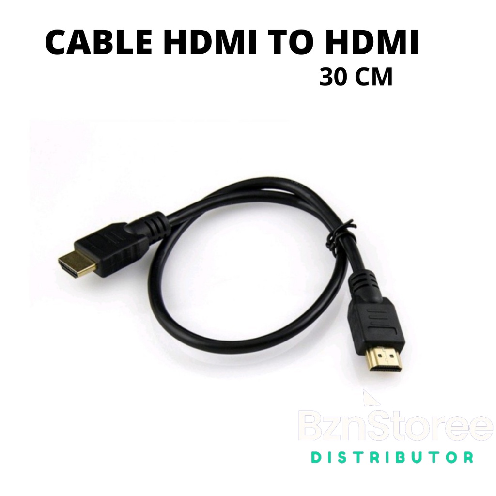 KABEL HDMI PENDEK / KABEL HDMI HITAM 30CM / KABEL HDMI TO HDMI /  MURAH HITAM STANDARD KUALITAS / Kabel hdmi m to hdmi f 30cm /kabel hdmi extention 30cm