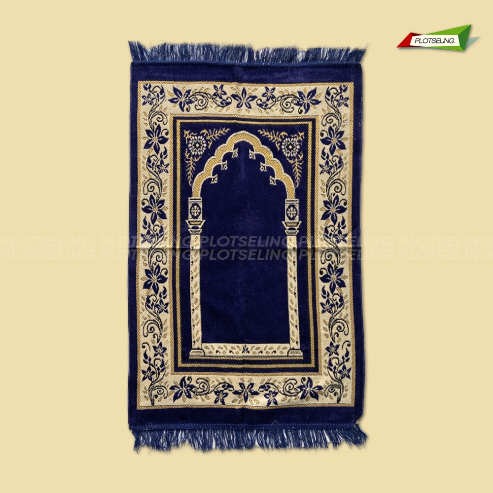 Sajadah Travel Turkey Besar EL JADEED Ukuran 68 x 110 cm Sejadah Dewasa Ibadah Hari Raya Sajadah Motif Souvenir Umroh