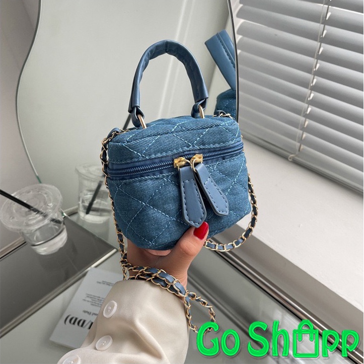 Tas Selempang Bahu Wanita Mini Jeans Import Fashion Korea Terbaru - Sling Bag Wanita Lucu Kekinian TB08