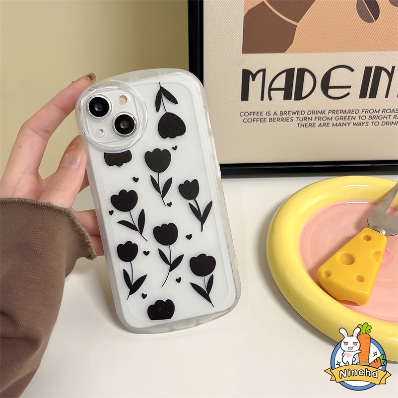 Soft Case Silikon Motif Lukisan Minyak Bunga Untuk Compatible for iPhone 14 13 12 11 Pro Max X XR XS Max SE 2020 iPhone 7Plus 8Plus 8 7 6 6s Plus Flower Oil Painting Simple Phone Case Soft Silicone All-inclusive Shockproof Phone Cover