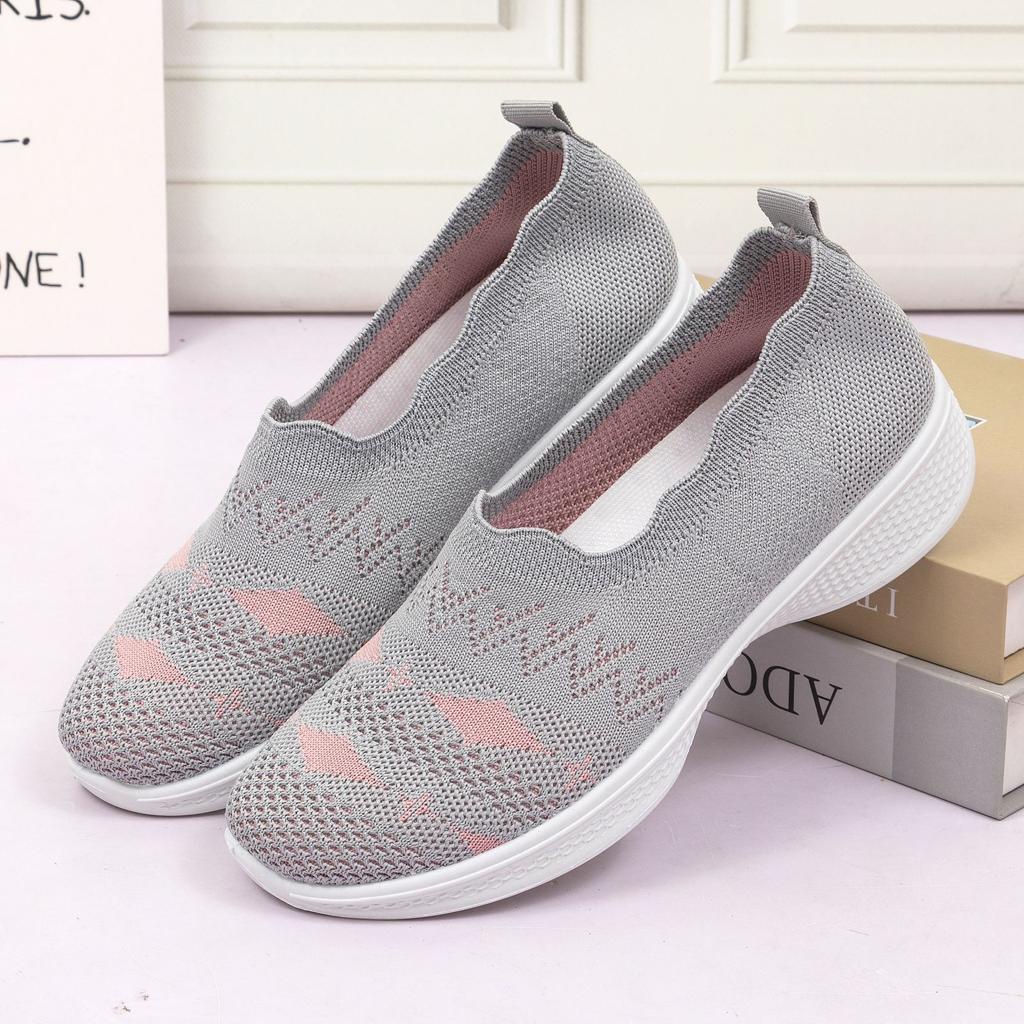 Sepatu Flyknit Shoes Wanita Import QP-0713 / Sepatu Slip On Wanita Import Premium Quality