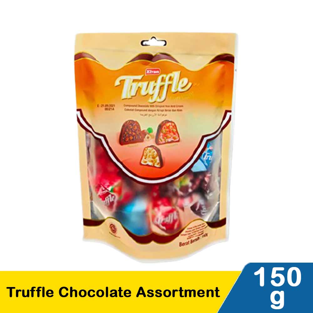 

Elvan Truffle Assorment 150g Coklat Turkey Aneka Rasa