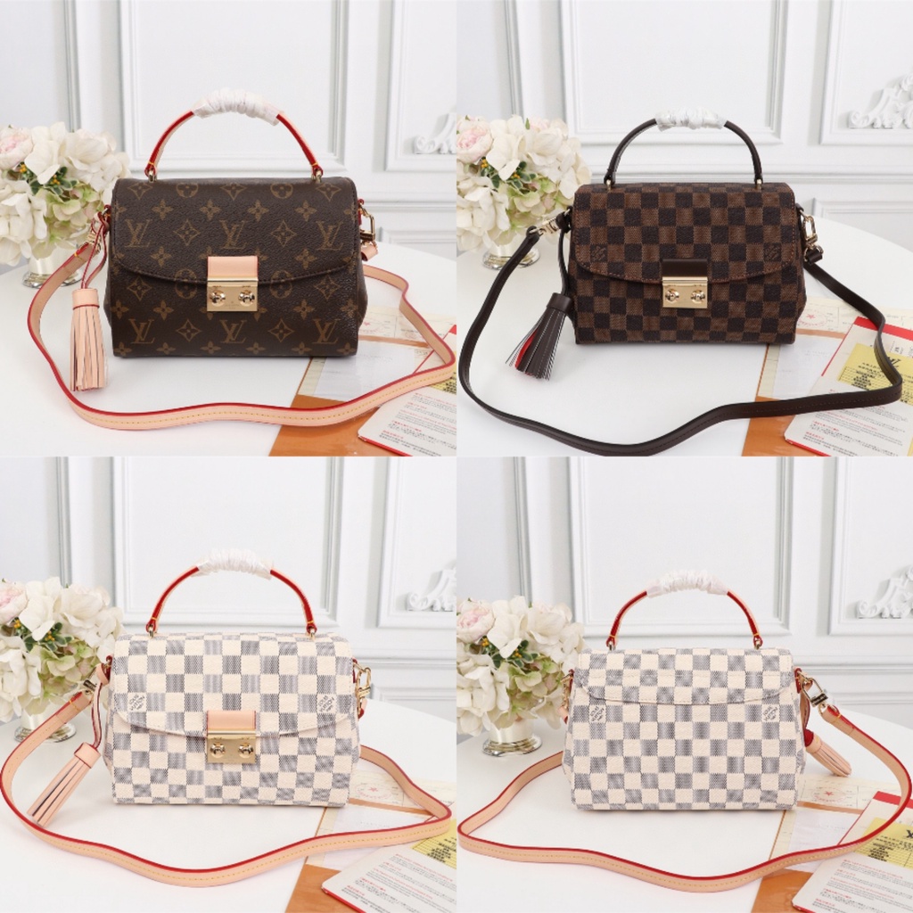 Original 2023 New LV Ladies Classic Checkerboard Single Shoulder Diagonal Handbag 41581