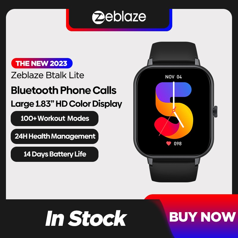 Zeblaze Btalk Lite Bluetooth Calling Smart Watch 24H Health Monitor