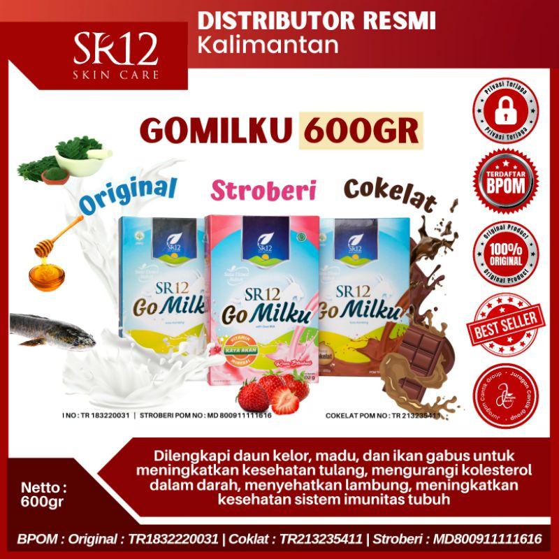 

SR12 GOMILKU SUSU KAMBING ETAWA HALAL RENDAH GULA TINGGI KALSIUM SR12 GO MILKU PREMIUM 600GR