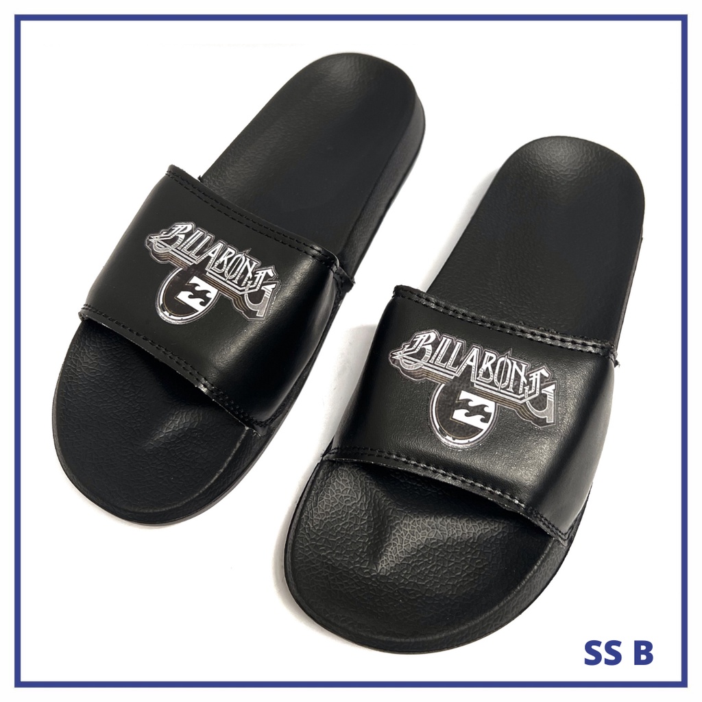 Sendal Slide Pria Sandal Slipper Hitam - SS GB