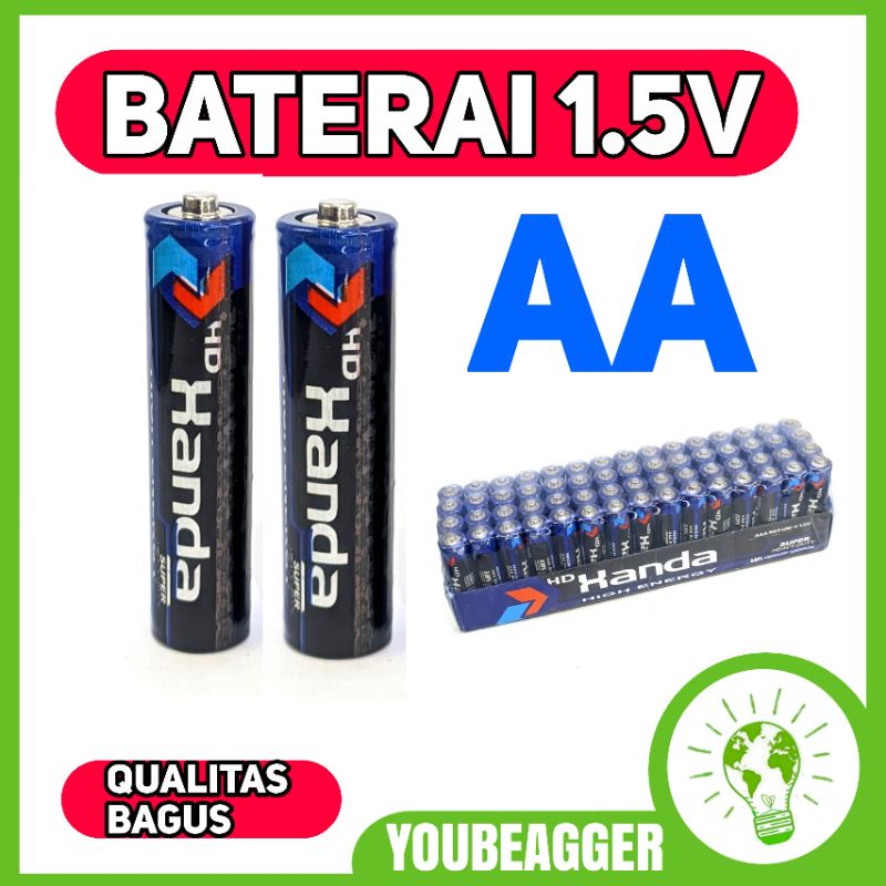 Baterai AA 1.5V untuk remote jam mainan