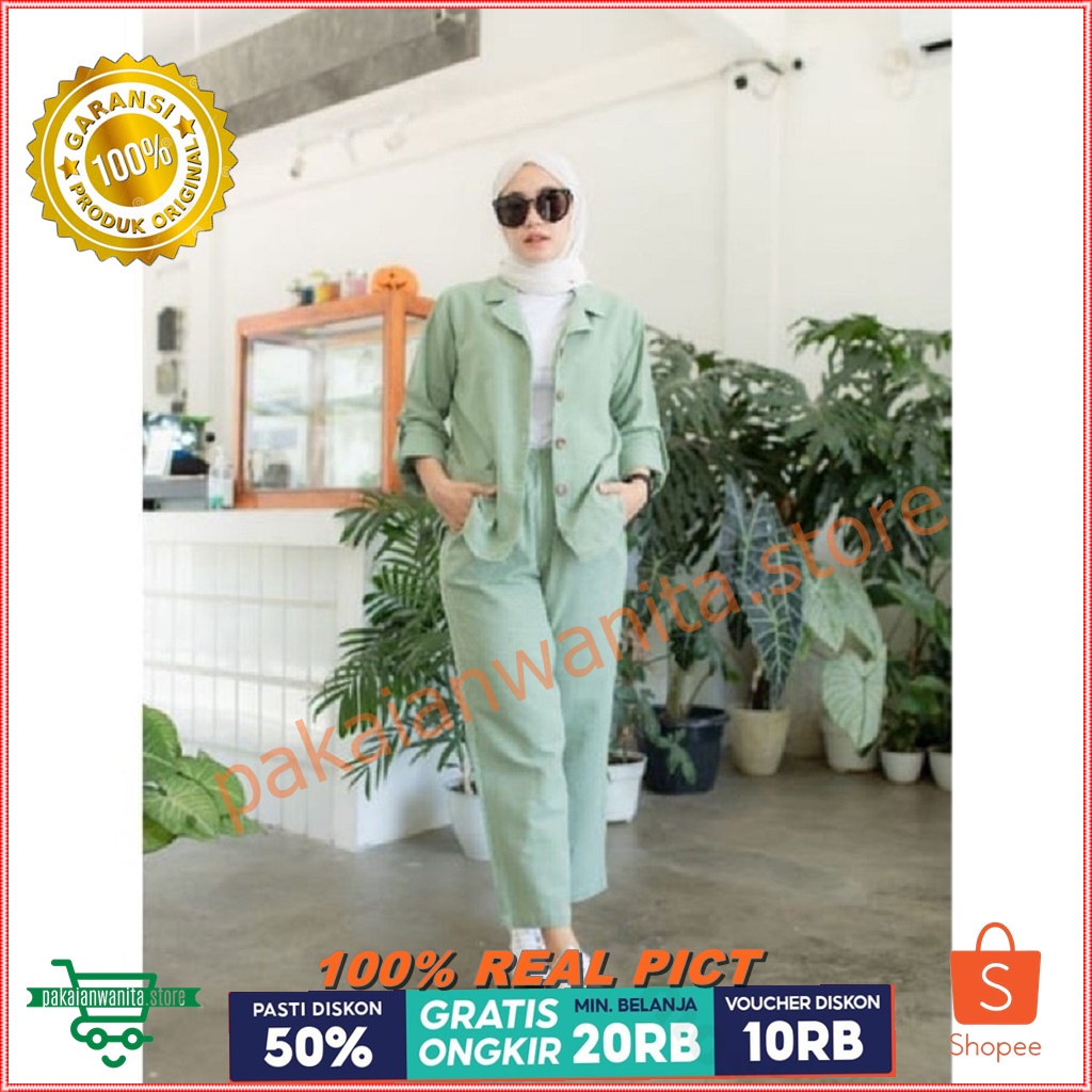 COD VEYHA ONE SET BAJU SETELAN WANITA TERBARU KEKINIAN MODEL KOREA REMAJA KULIAH KONDANGAN