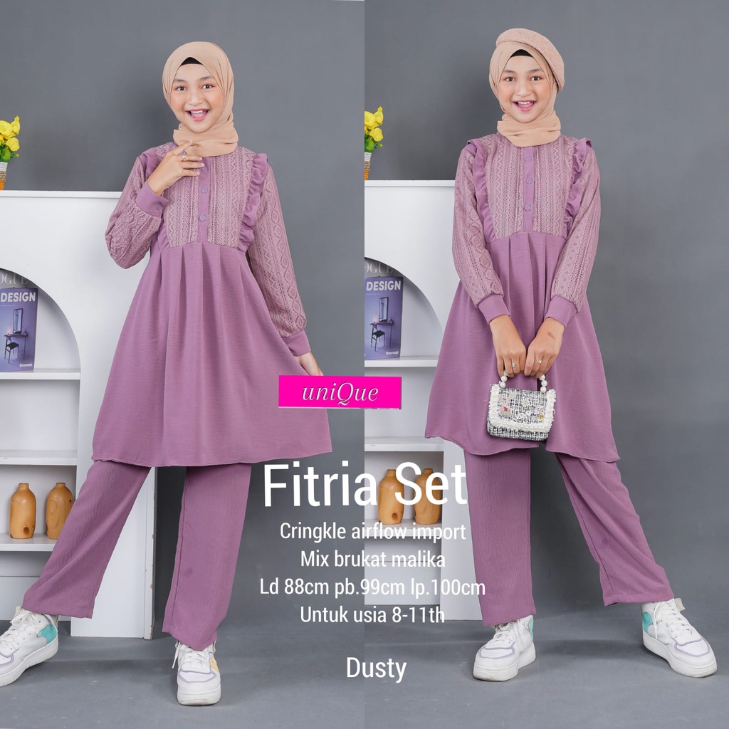 Setelan Baju Anak Remaja ABG Tanggung Perempuan Cewek Kekinian Model Stelan Anak Terbaru