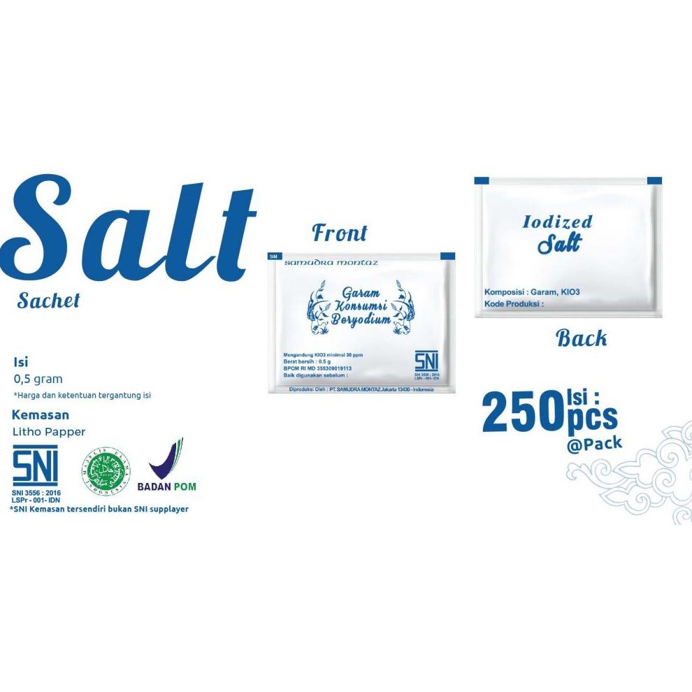 

Terlaku... Garam Sachet (isi 250 @0.5gr)