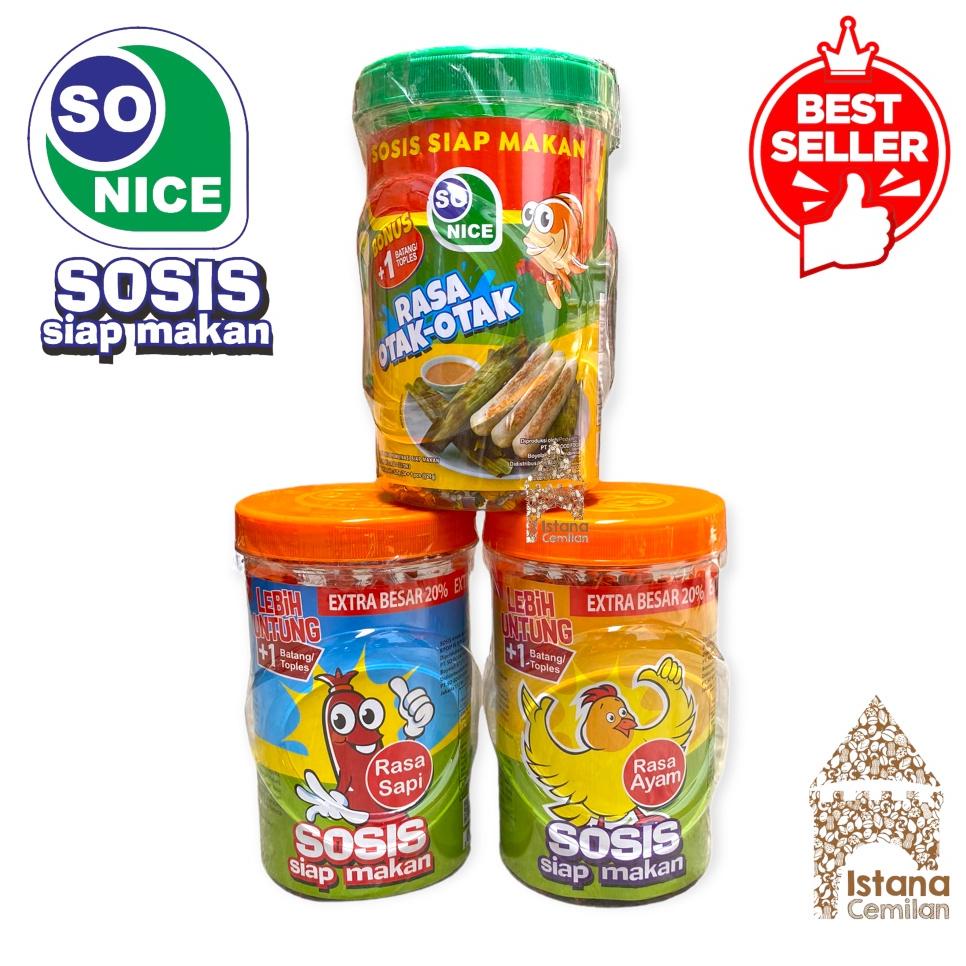 

HOT Sosis So Nice Ayam / Sapi / Otak Otak Ikan TOPLES Isi 24pcs x 21 gr