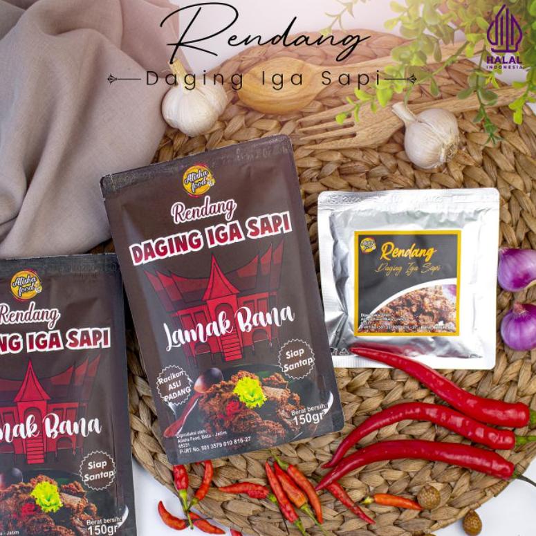 

[KODE 77] [PALING MANTAB] RENDANG DAGING IGA SAPI khas Minang (Kemasan Sachet Mini 50 gram)