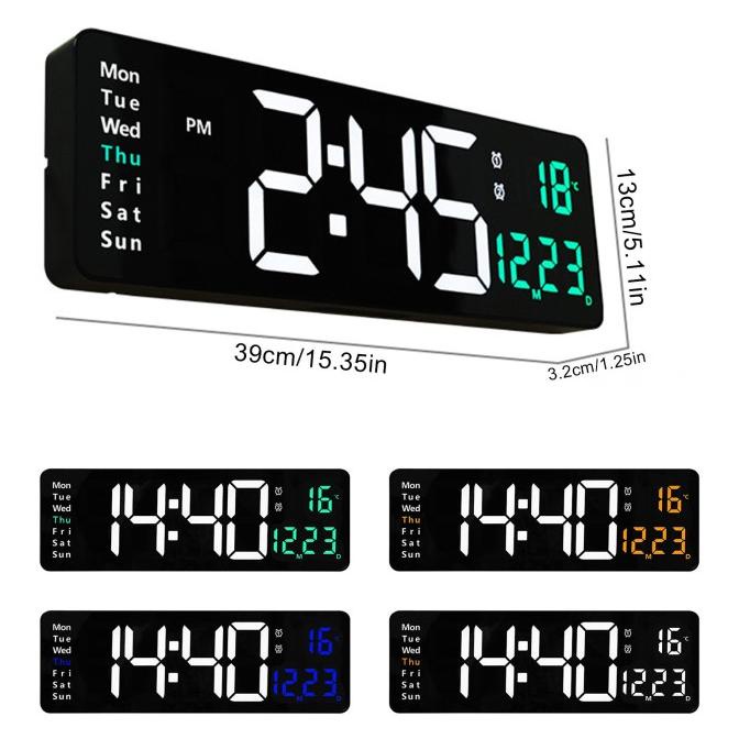 Jd-6629 Jam Dinding Digital Smart Alarm Led Digital Clock Modern