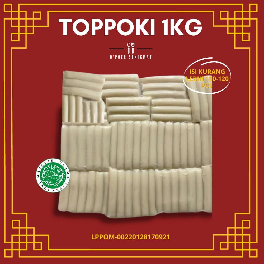 

[Terkece Se-RI] TOPOKI 1 KG / Topokki / Teobokki / Tteokbokki / Rice Cake / Cemilan Korea Halal