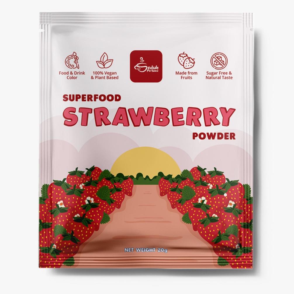 

STAR Strawberry Superfood Powder - Bubuk Minuman Strawberry Murni Food Grade | Powder Buah Strawberry Kering Asli