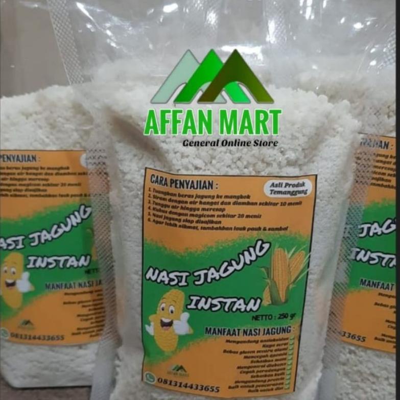 

COD✔️ NASI JAGUNG INSTAN SEGO JAGUNG PUTIH/ AMPOK JAGUNG/GERITAN - 1 KG