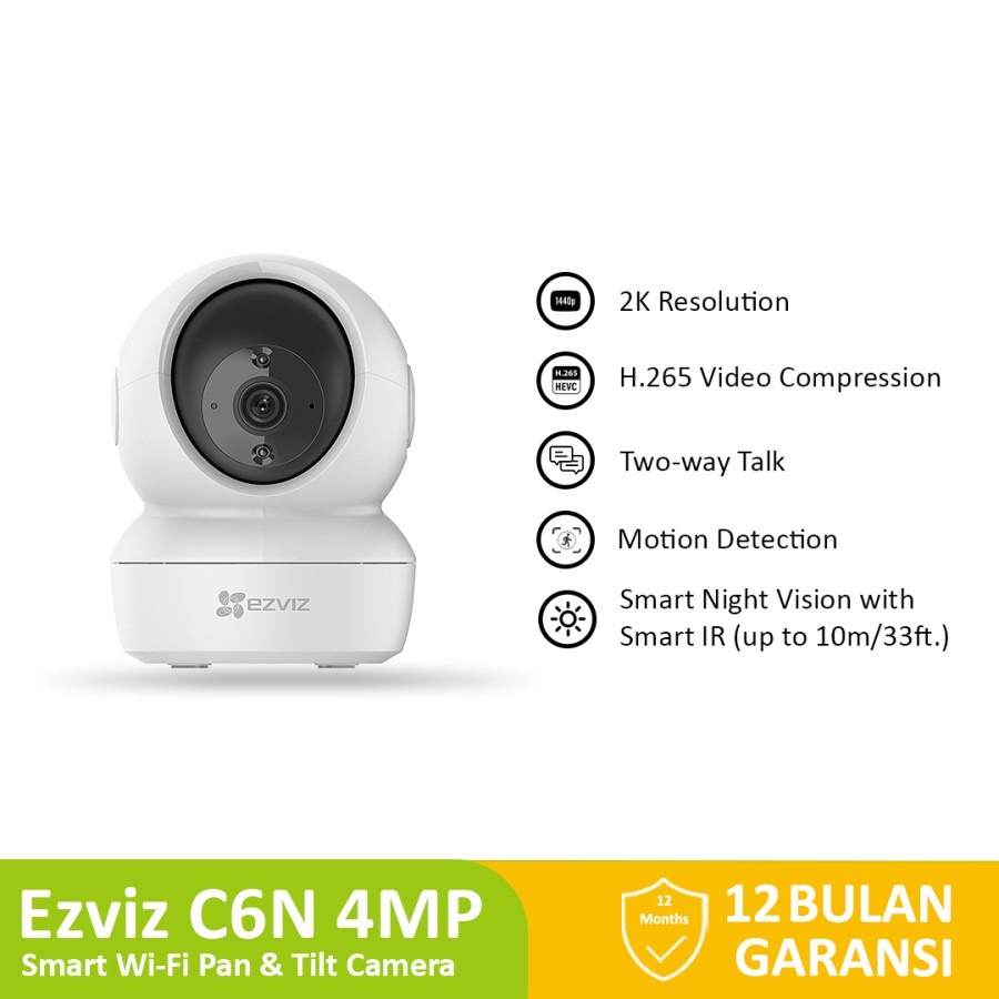 Ezviz C6N Smart WiFi Pan &amp; Tilt IP Camera 1080p 4MP