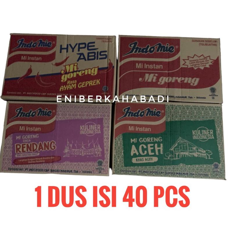 

Ready Stok Aneka Indomie Goreng (Goreng Spesial/Geprek/Rendang/Aceh) 1 dus isi 40 Bungkus