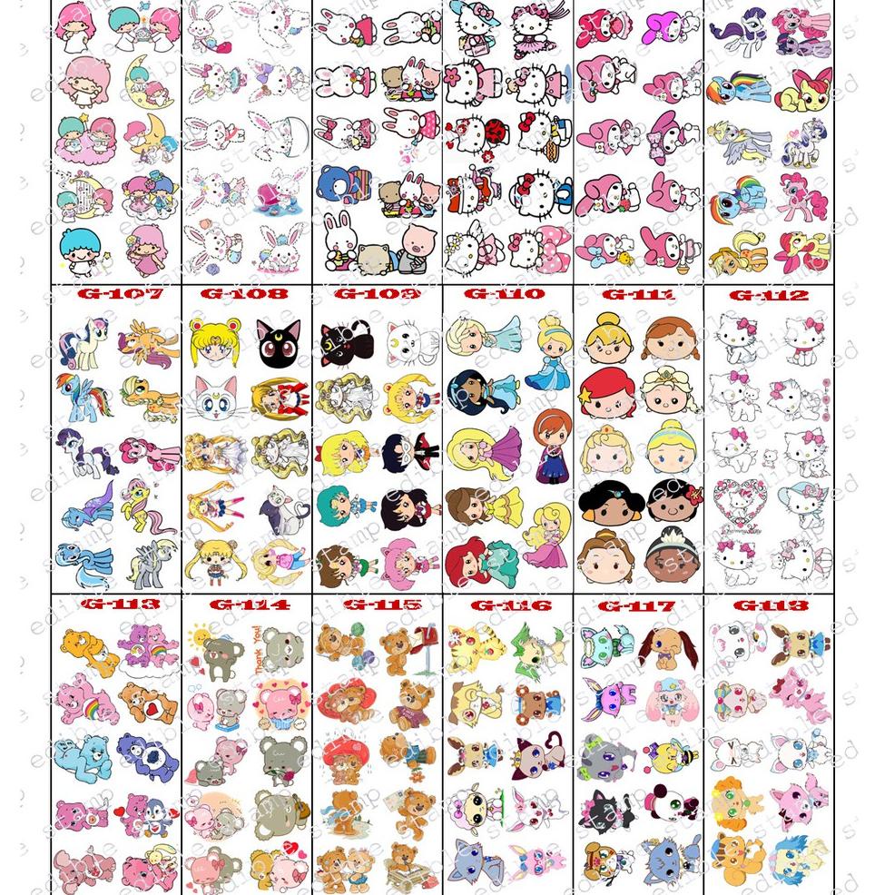 

Di⚡kon !! Edible Stamp Stiker Makanan Edible Stiker Edible Image Edible Print Sticker Makanan G101-G118