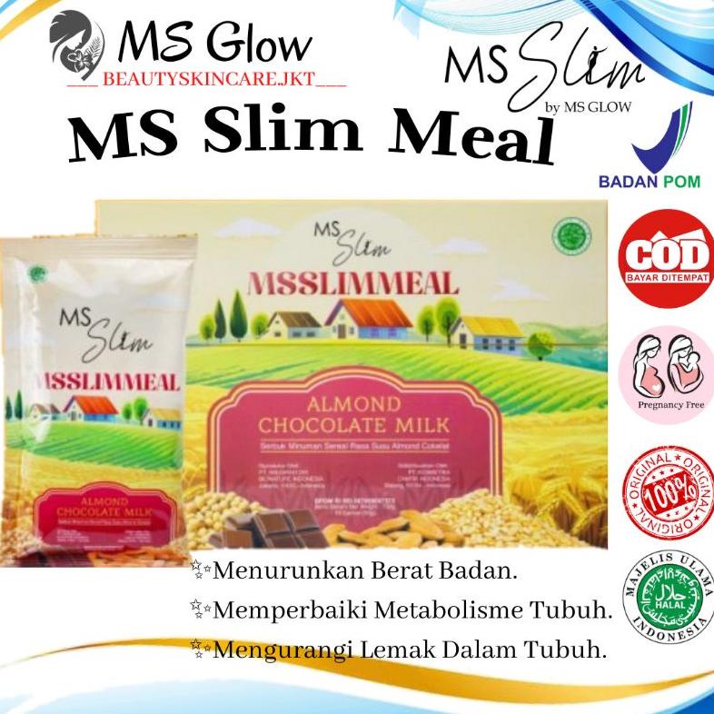 

✨ 7.7 MS SLIM MEAL ALMOND CHOCOLATE MILK MS GLOW || MS GLOW MEAL