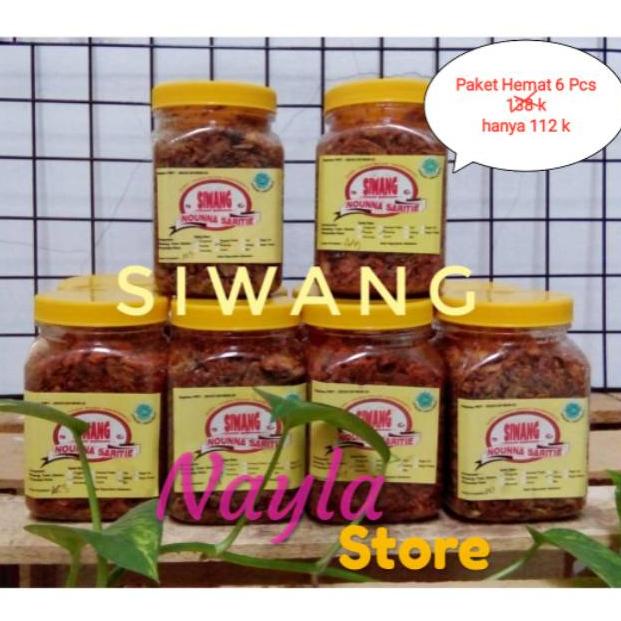 

(♥C6369] Siwang Nounna Saritie Paket Hemat 6 Toples