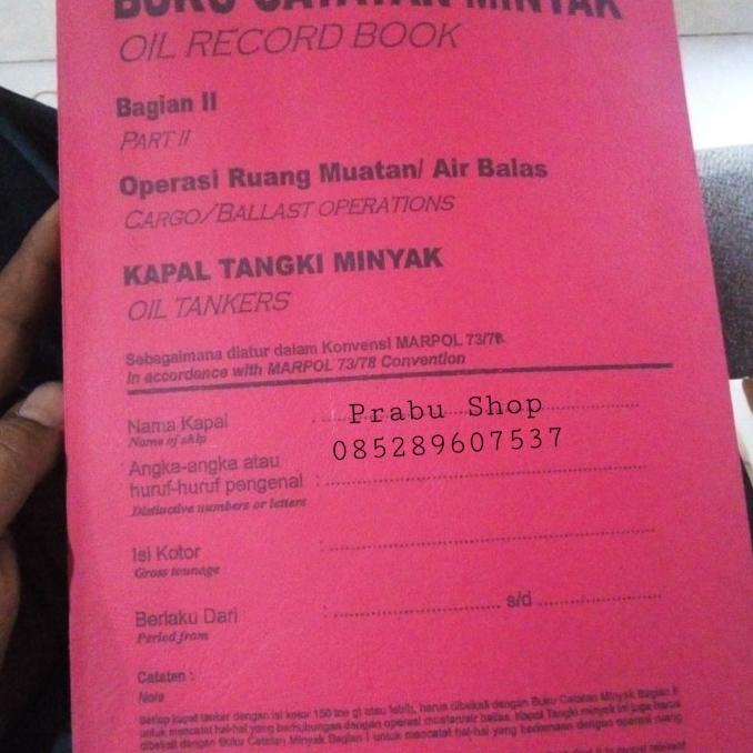 

Buku Oil Record Part 1 / 2