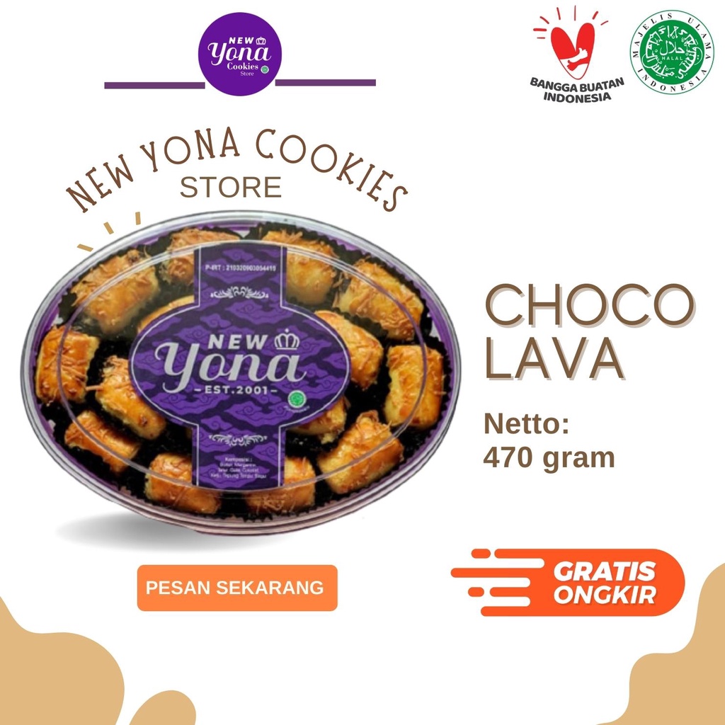 

Kue Kering Lebaran New Yona Cookies (CHOCO LAVA)