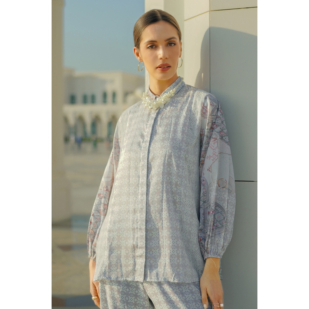 Benang Jarum Festive Shirt - Ivory