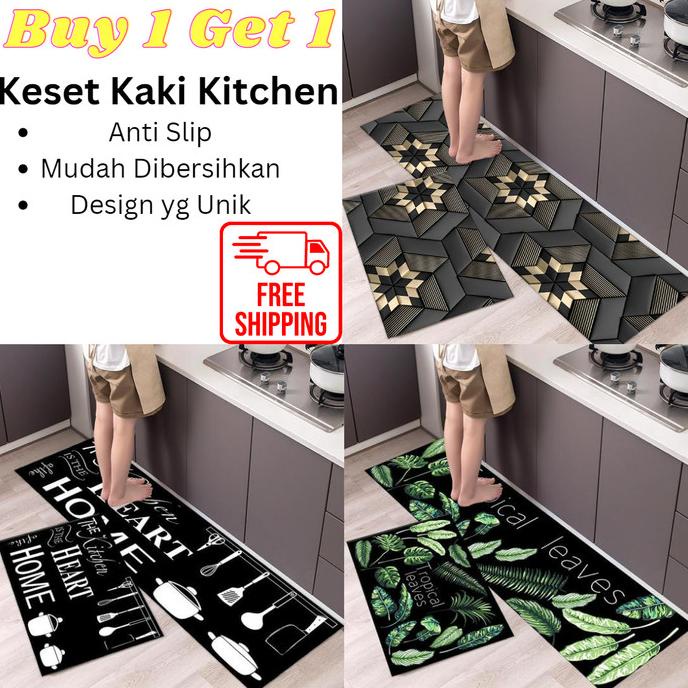 Keset Kaki Dapur Panjang 2 In 1 / Keset Lantai / Keset Kaki Kitchen