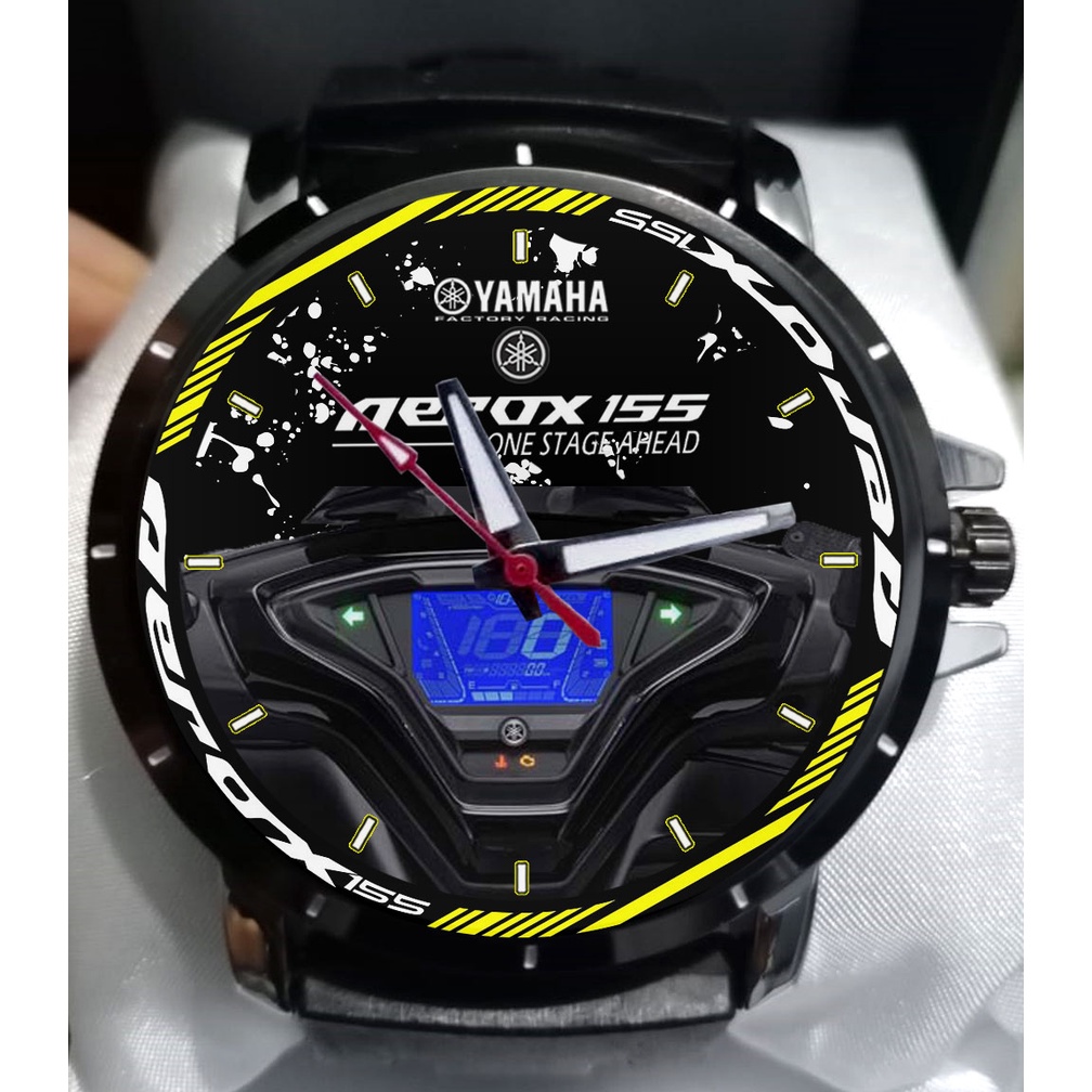 JAM TANGAN CUSTOM Speedometer Aerox 155 KUNING