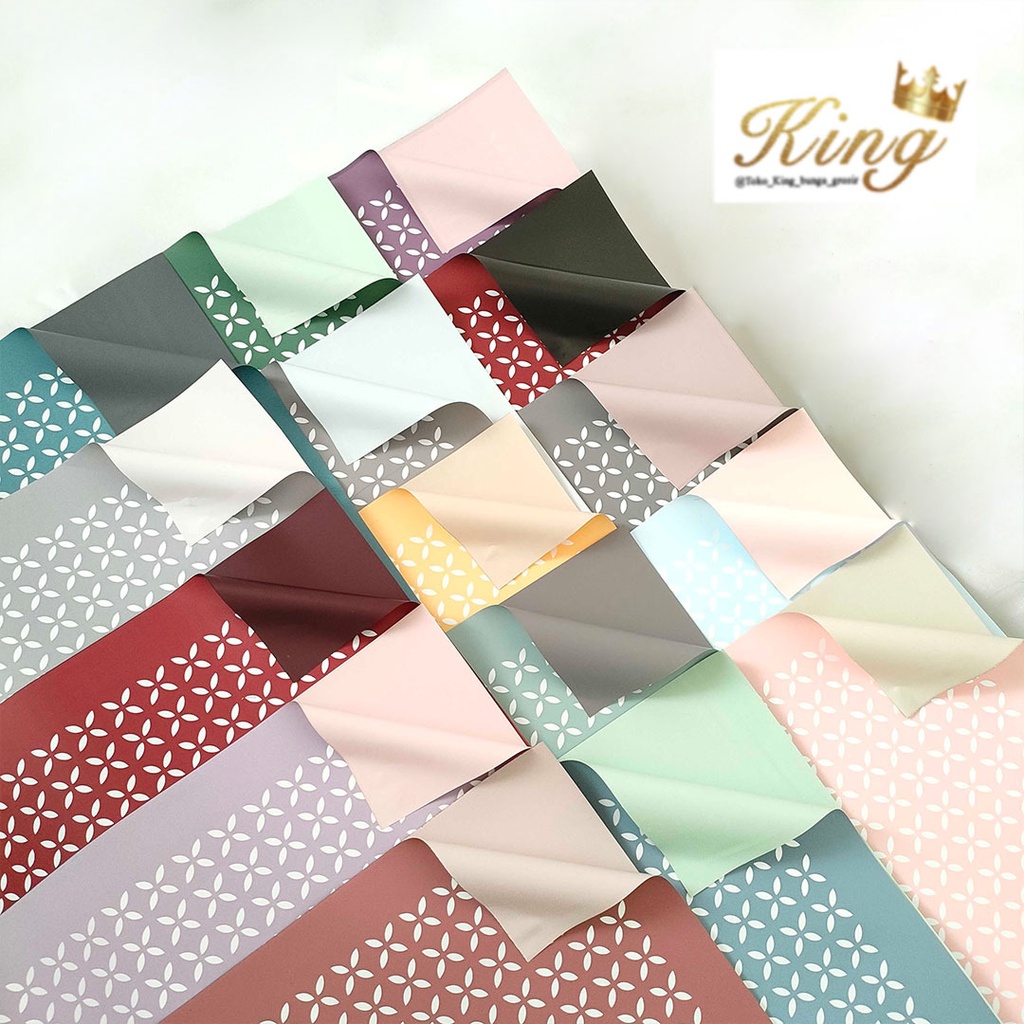 

Four Leaf Clover Cellophane Flower Wrapping Paper Waterproof Paper Kerts Buket Bunga Korean Wrapping Florist Material Hand Bouquet Kertas Bunga
