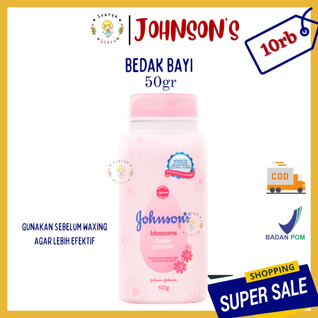 BEFORE WAXING | 50gr Bedak Bayi Sebelum Waxing | Bedak Johnson Johnson's Baby Powder