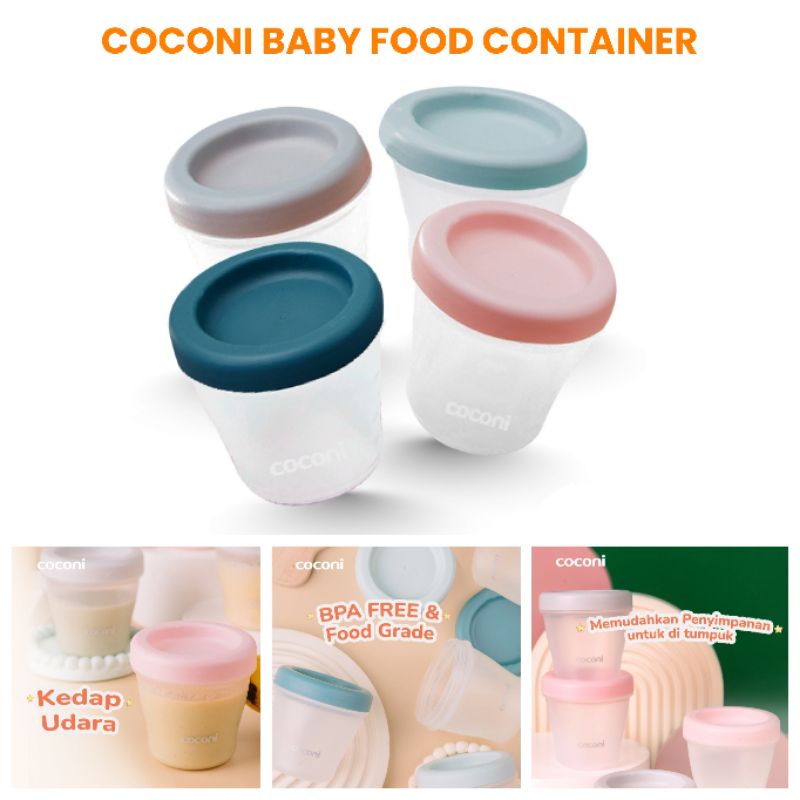 COCONI Air tight Baby Food Container / Snack Container Anak