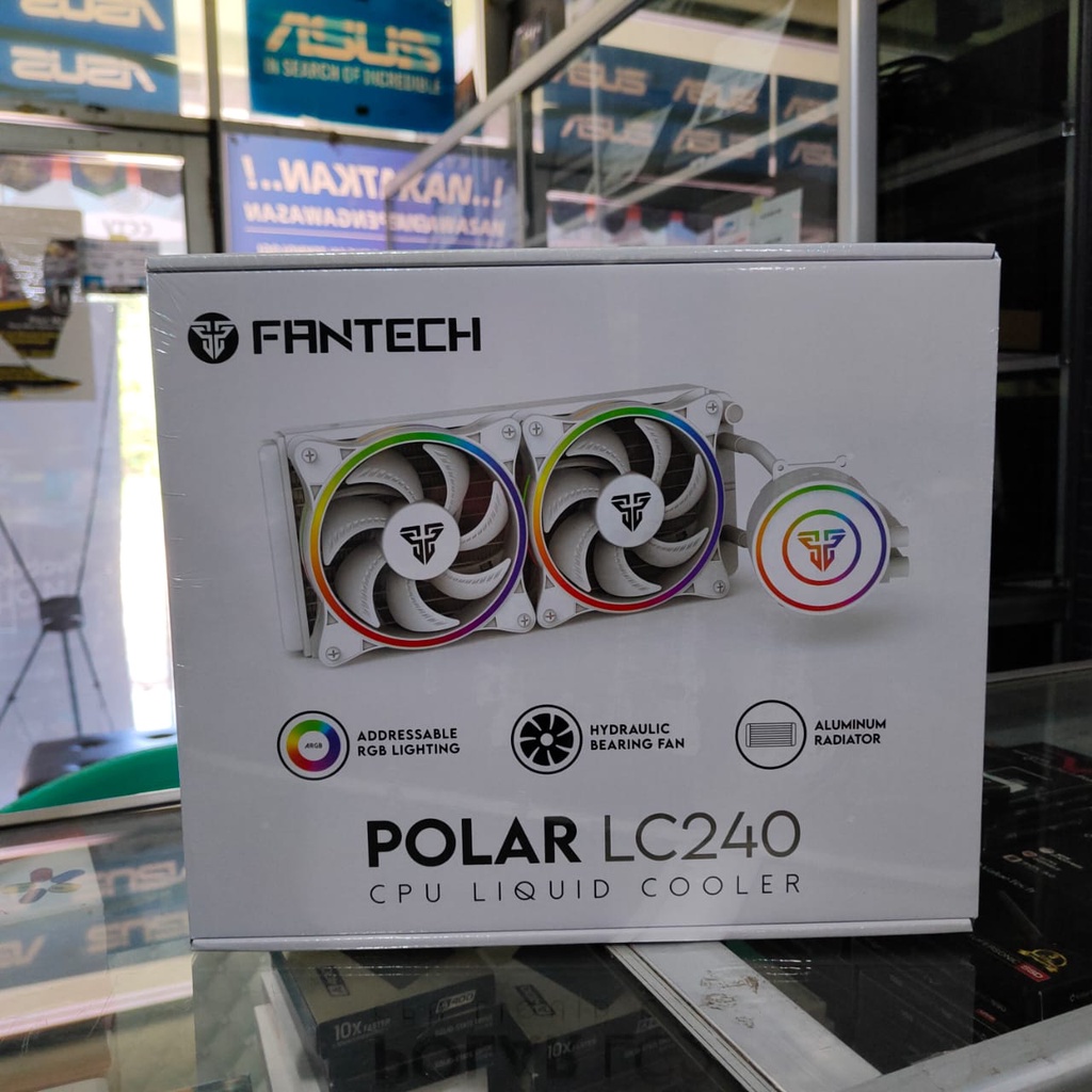 Water Cooling CPU Liquid Cooler Fantech Polar LC240 Aio 240mm ARGB