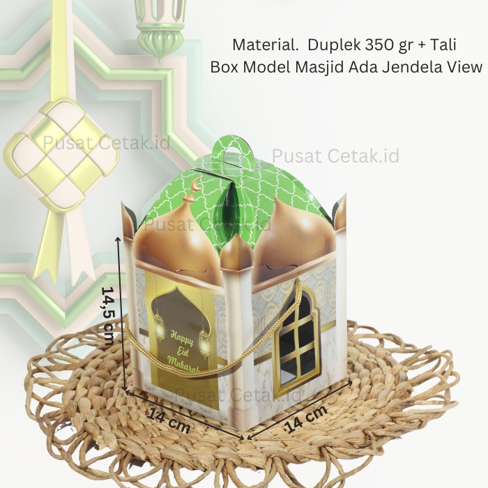 

Parsel Ramadan Masjid Mekkah Parcel Lebaran / Hampers Toples / Dus Kue