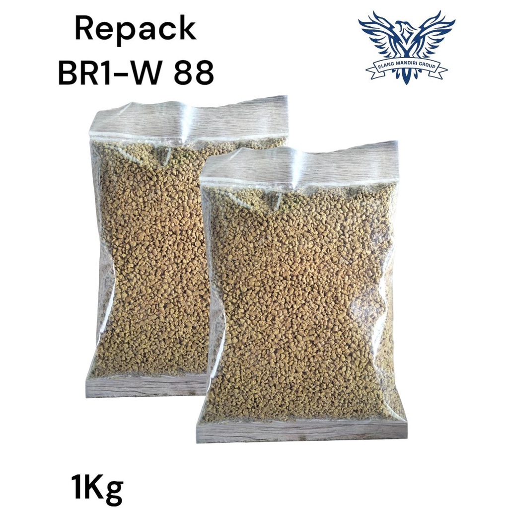 Repack 1KG BR1- W 88 Pakan Awal Ayam Pedaging 1-21 Hari BR1 W 88 Tanpa AGP WONOKOYO JAYA KUSUMA