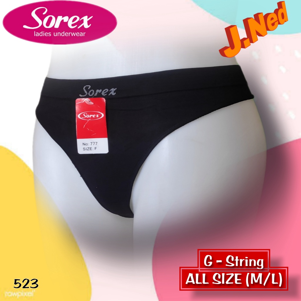 J523 CELANA DALAM GSTRING SOREX RAJUT FREESIZE