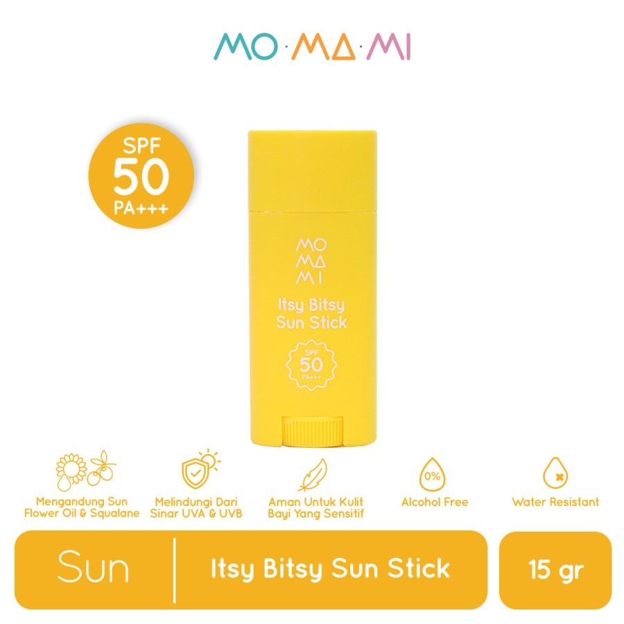 Momami Itsy Bitsy Sun Stick 15gr - Stik Tabir Surya