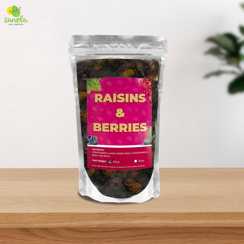 

Raisins & Berries 500 gram