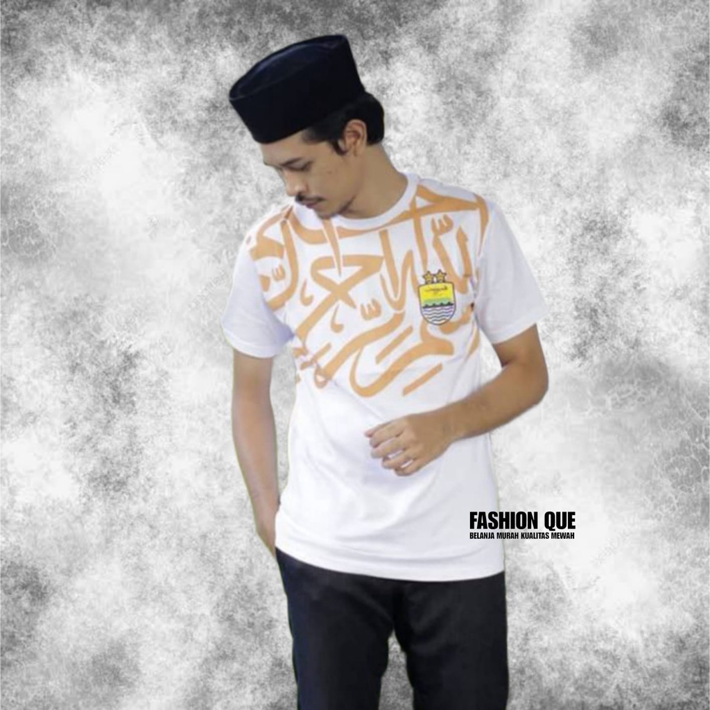 KAOS PERSIB MOTIF KOKO MUSLIM LENGAN PENDEK KATUN COMBAT ORIGINAL BLUE SQUAD TERBARU BAJU PERSIB PRI