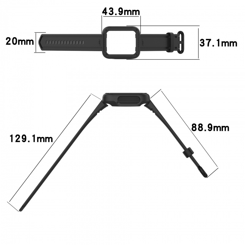 Armor Strap For Redmi Watch 2/1 with Bumper Case Rugged Bands Protector for Redmi Watch 2 1 Lite Sport Military Band Protective Case