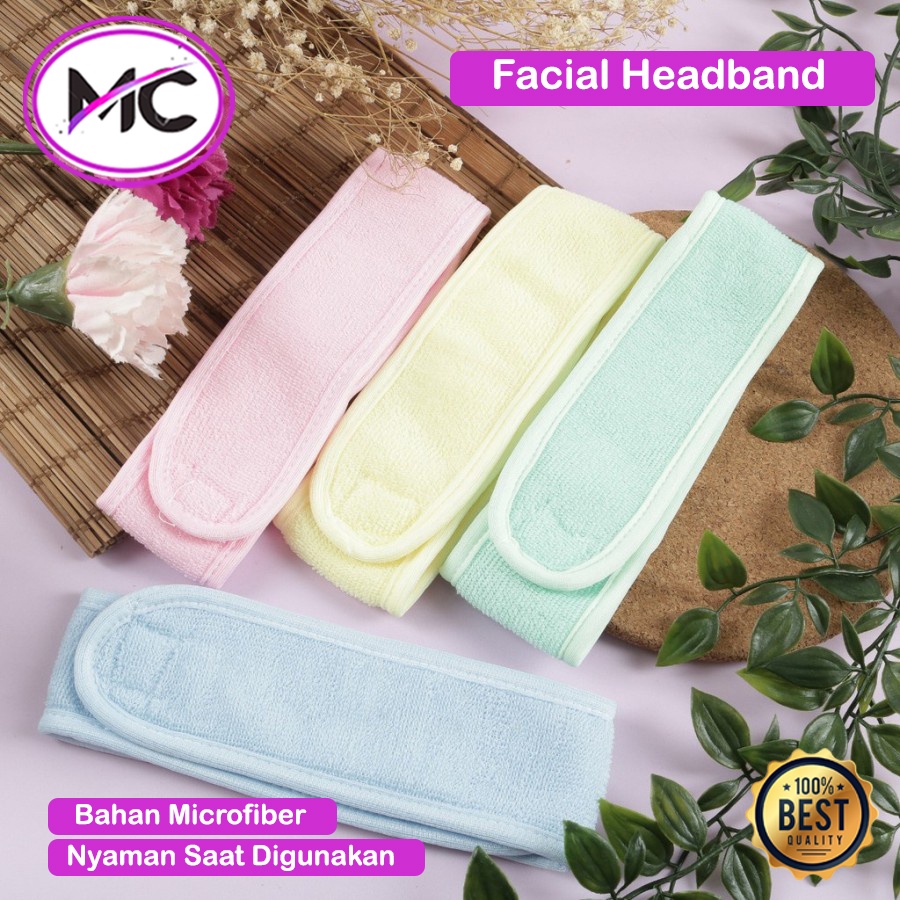 Bandana Facial Bando Make Up Cuci Muka Headband Serbaguna Bandana Mandi Microfiber