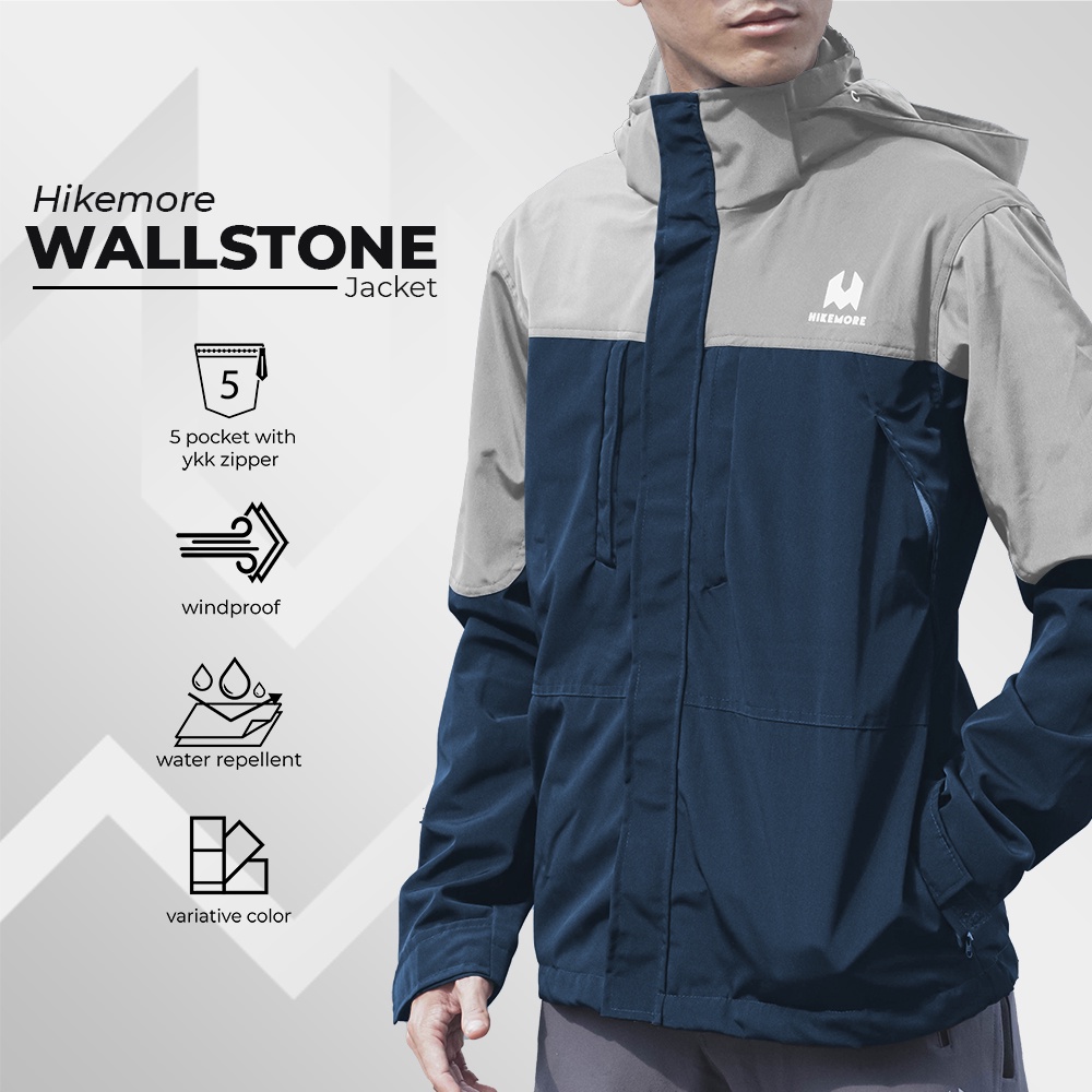 Promo Jaket Outdoor Hikemore Wallstone Windbreaker LIVE