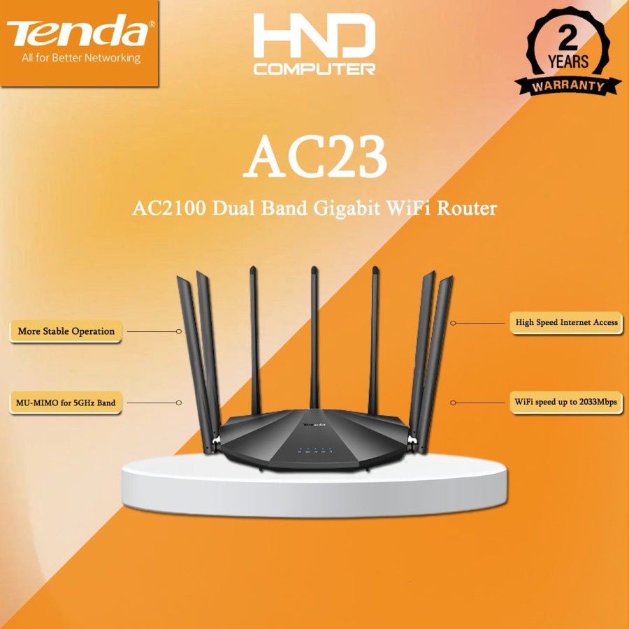 Wireless Router Tenda AC23 AC2100