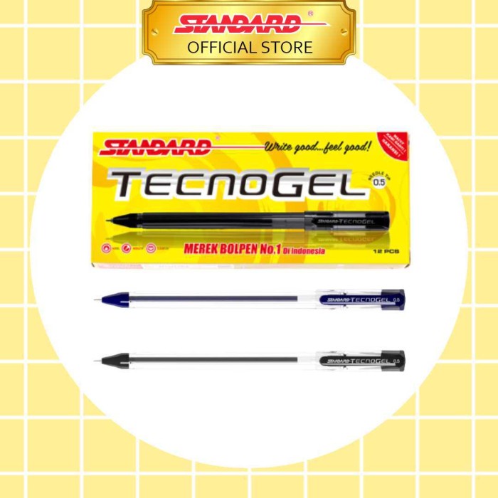 Standard Pen - Tecnogel 0.5 ( Pulpen, Pena, Ballpoint ) / Per Lusin