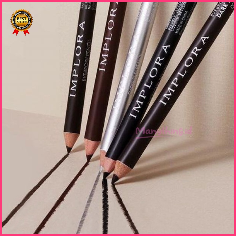 BPOM PENSIL ALIS IMPLORA / CELAK / EYEBROW PENCIL Soft Brow | Eye Pensil Alis Serut Rautan  (✔️BPOM) Pensil Alis 2.5 gram